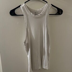 FP Movement Sleeveless Ribbed White Top